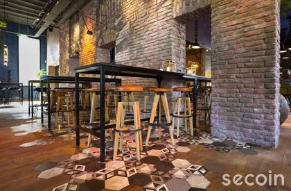 Gạch lục giác lát ngẫu nhiên