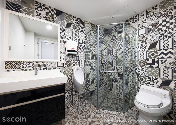 Gạch Bông, Gạch bông men gốm, Gạch bông gió Secoin tại văn phòng SEMBA VIỆT NAM