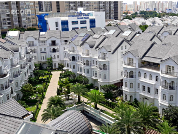 Công trình sử dụng ngói màu màu xám
