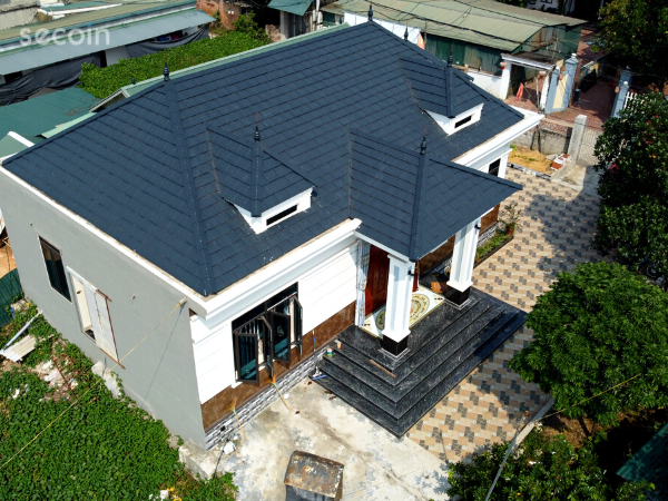 Chọn màu ngói phù hợp cho mệnh Thủy. Xanh biển, xanh đen
