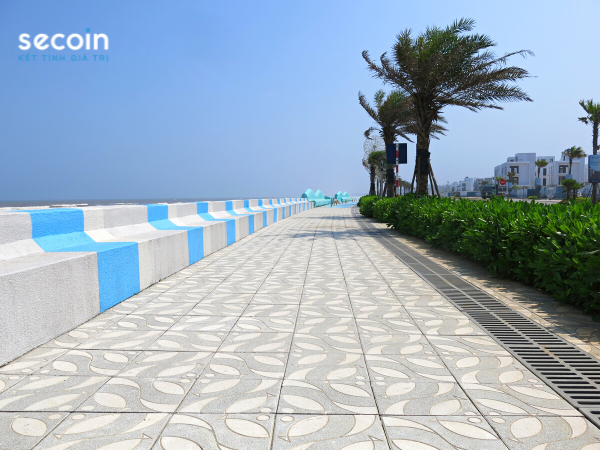 Xu hướng ốp gạch sân nhà từ - Vua gạch ngoài trời - Terrazzo đa màu