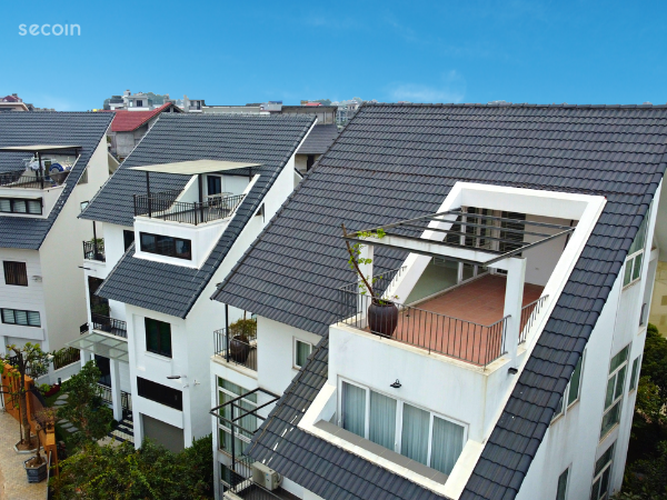 Ngói sóng tròn Secoin tại Khu nhà ở cao cấp New House City - Quốc Oai, Hà Nội