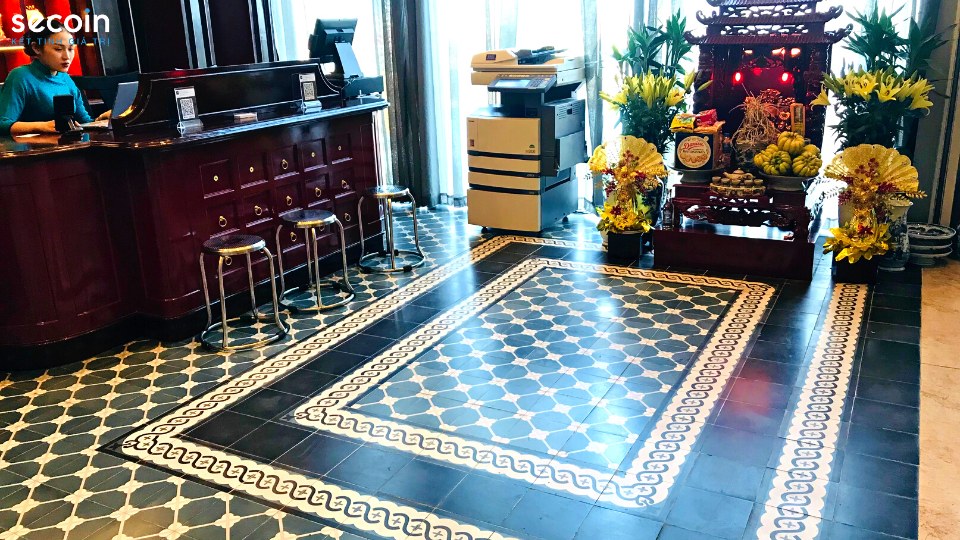 Gạch bông cao cấp Secoin tại Maison Sen Buffet – Hà Nội