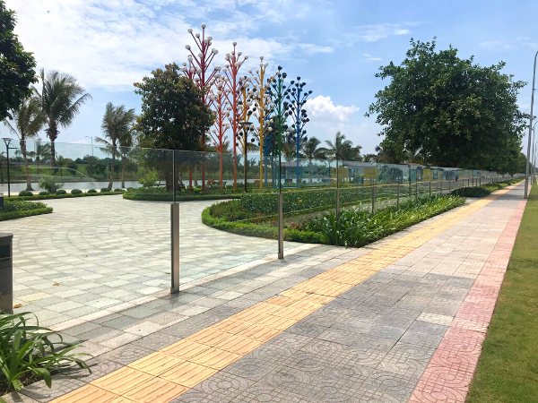 Gạch Terrazzo ngoài trời Secoin tại Vinhomes Ocean Park - Hà Nội