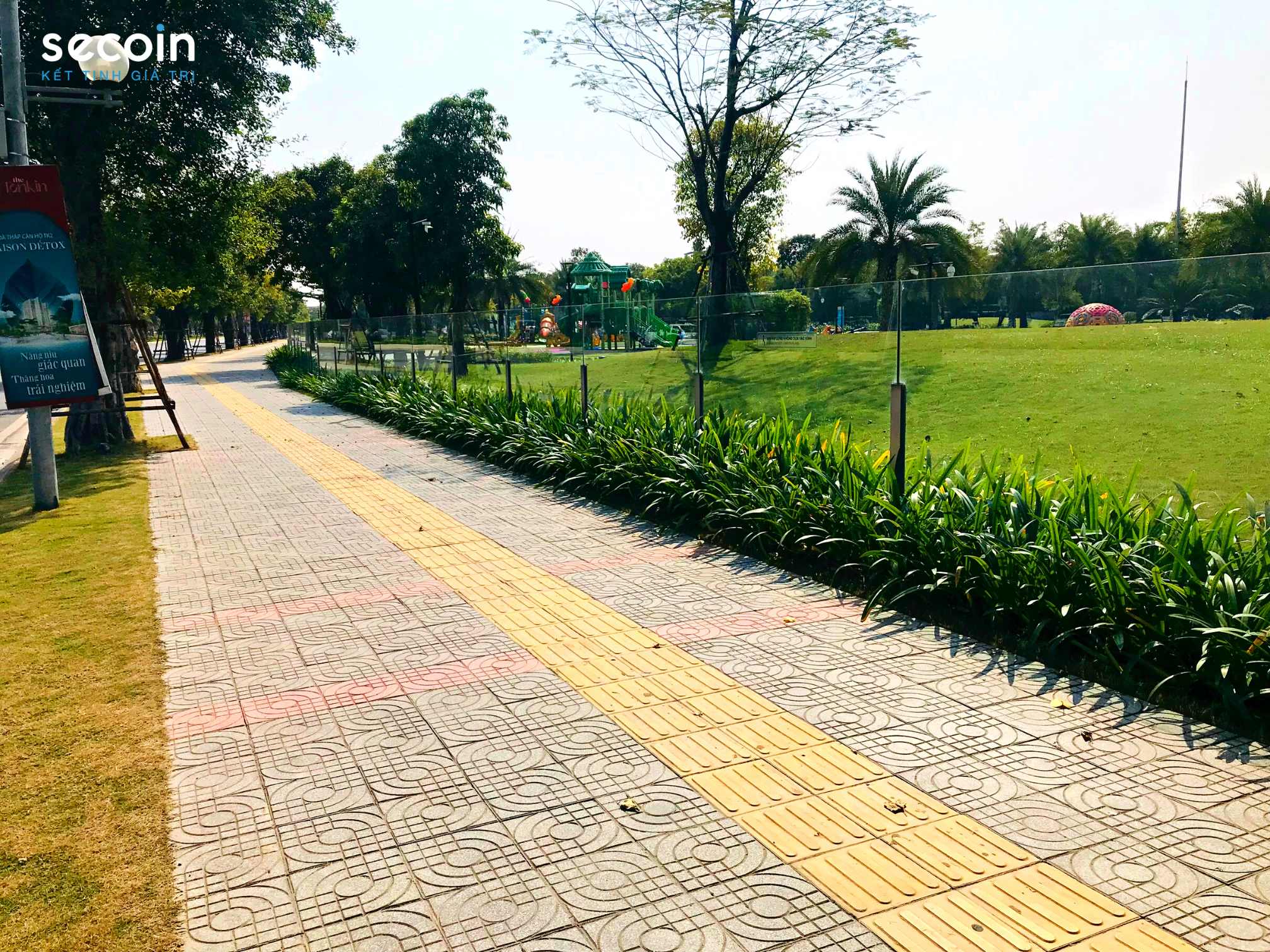Gạch Terrazzo ngoài trời Secoin tại Vinhomes Smart City Tây Mỗ  - Hà Nội