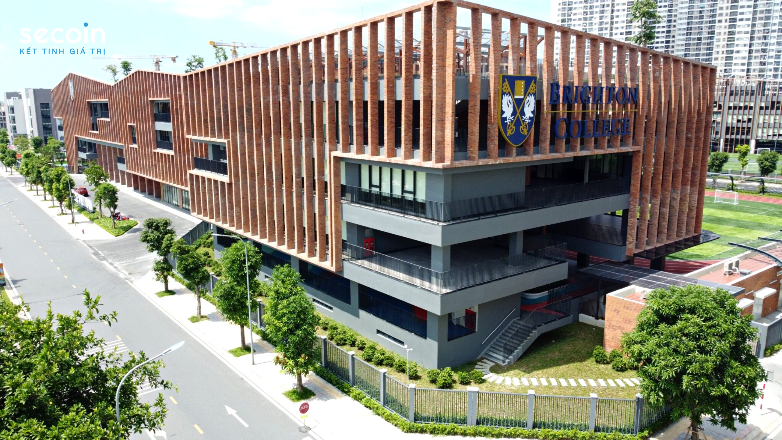 Gạch Terrazzo ngoài trời Secoin tại trường Brighton College Vietnam - Vinhomes Ocean Park, Hà Nội 