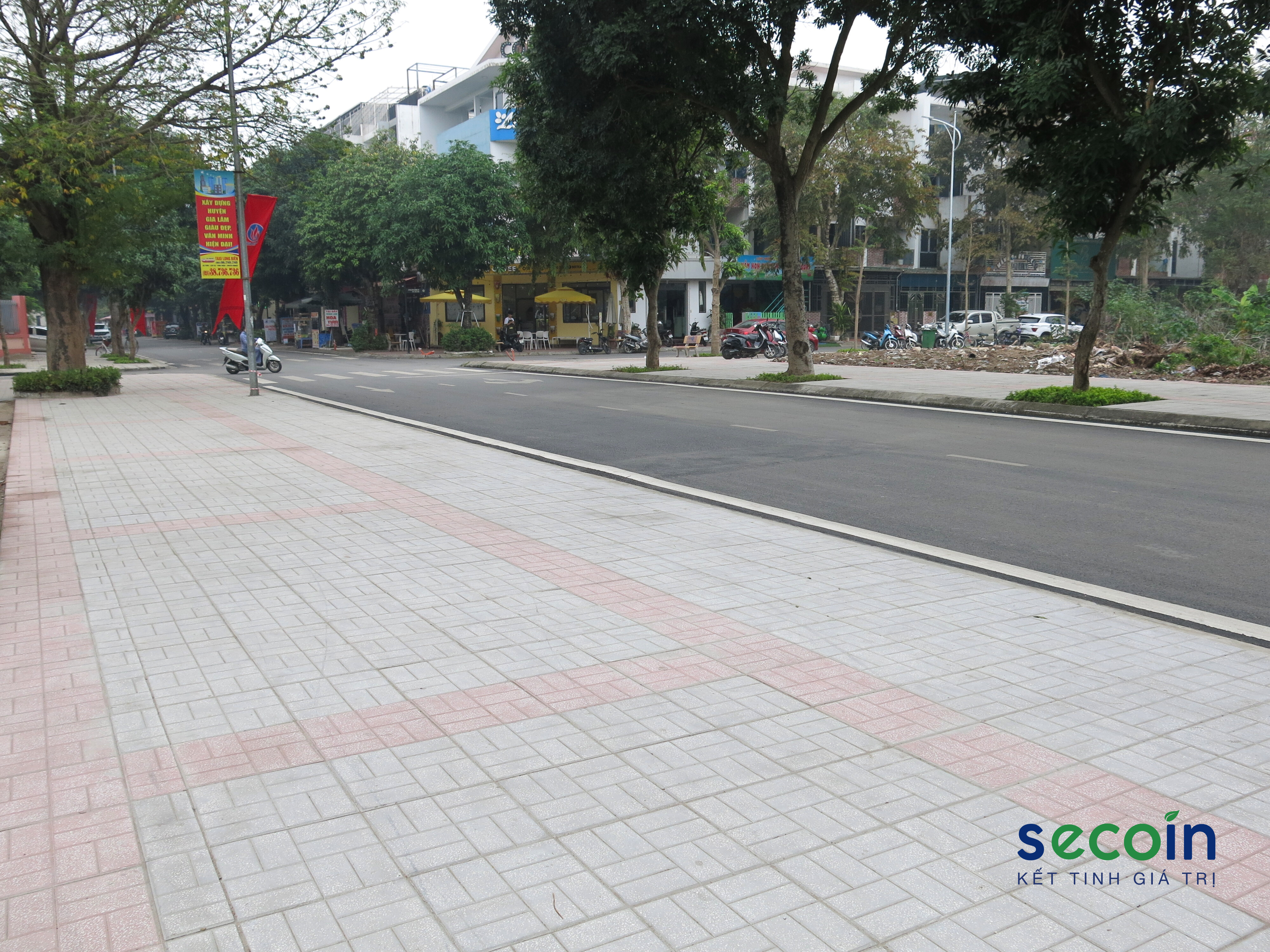 Gạch Terrazzo ngoài trời Secoin được lựa chọn sử dụng tại Khu đô thị Đặng Xá Gia Lâm – Hà Nội.