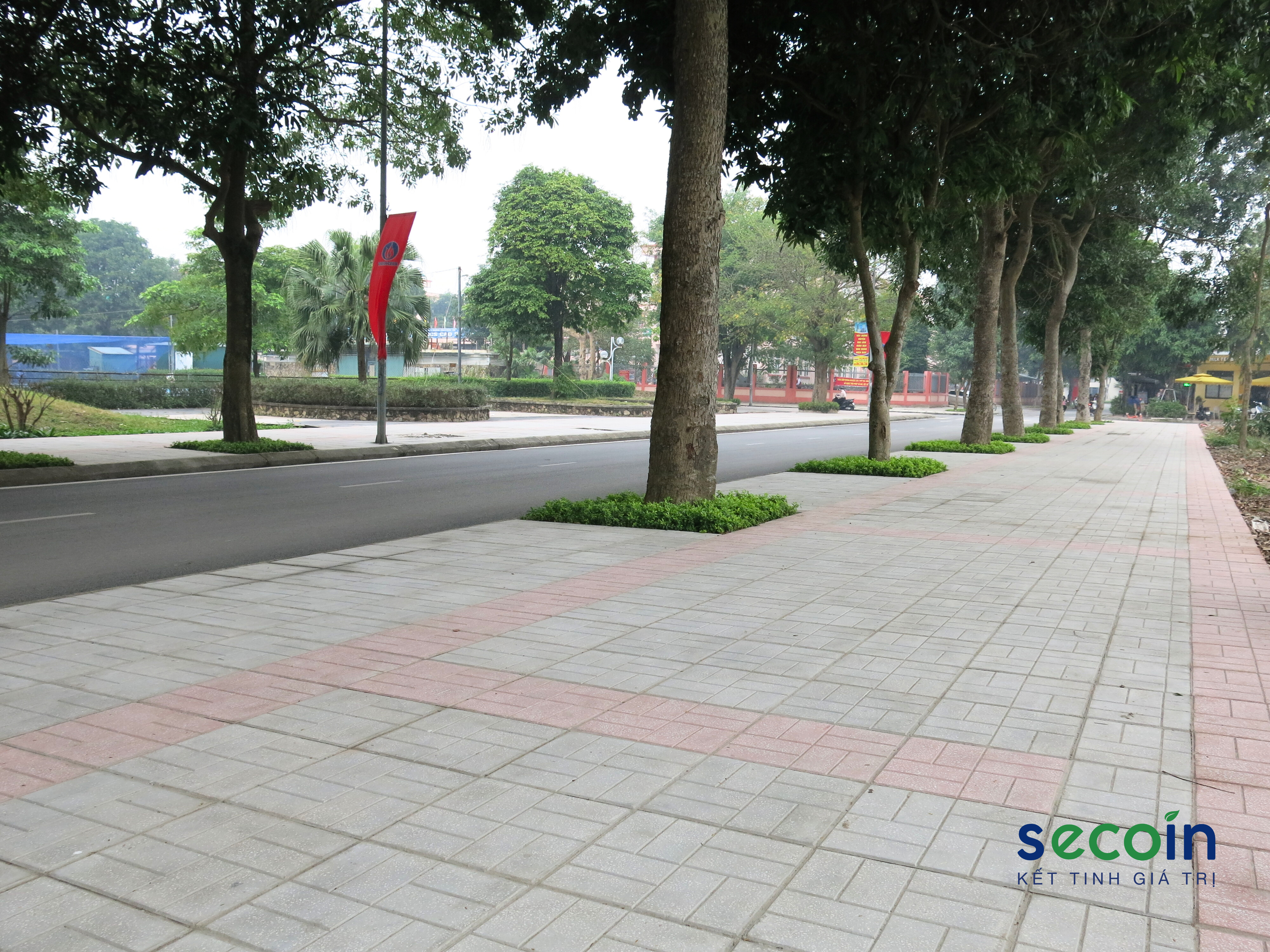 Gạch Terrazzo ngoài trời Secoin được lựa chọn sử dụng tại Khu đô thị Đặng Xá Gia Lâm – Hà Nội.