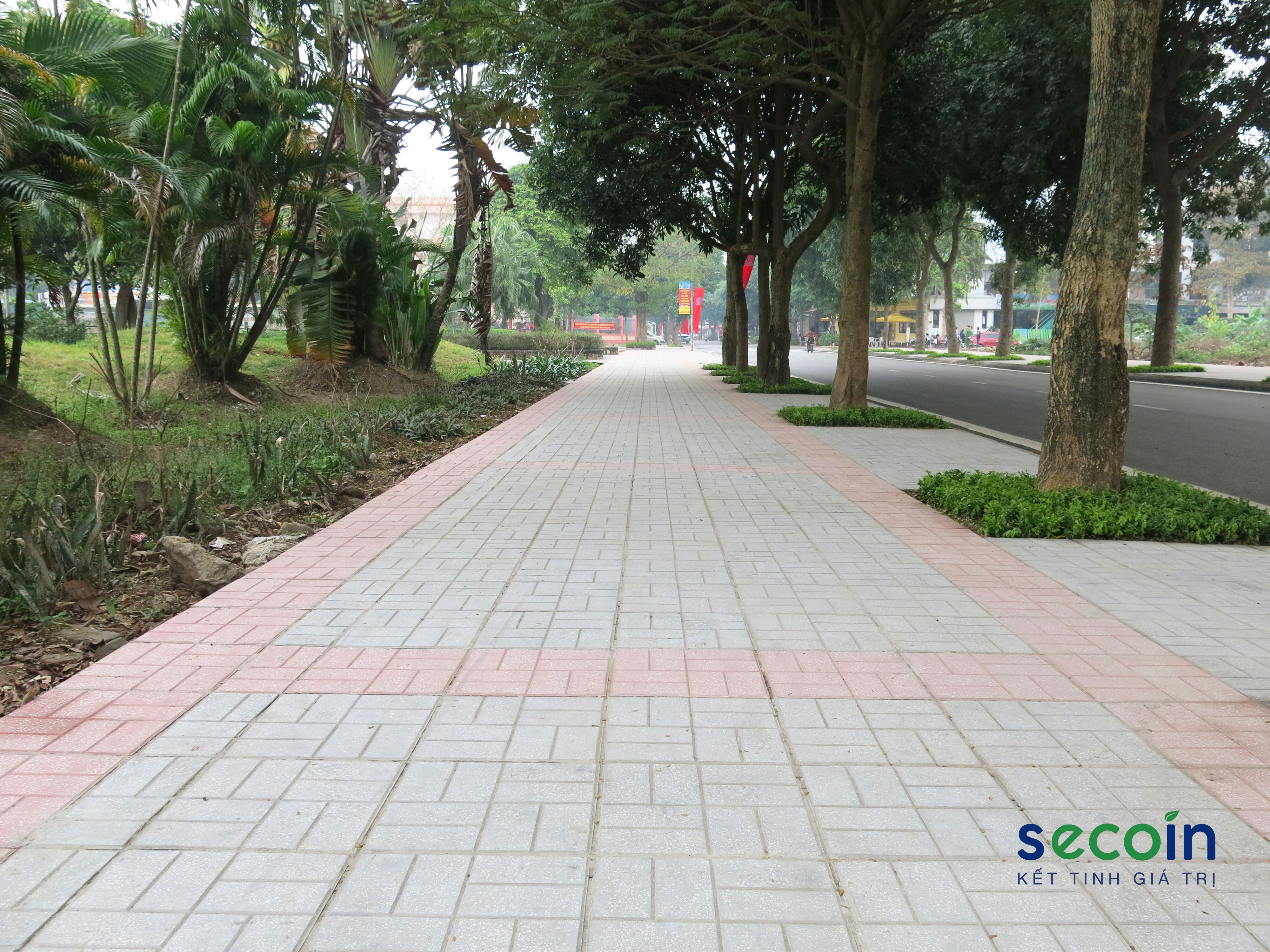Gạch Terrazzo ngoài trời Secoin được lựa chọn sử dụng tại Khu đô thị Đặng Xá Gia Lâm – Hà Nội.