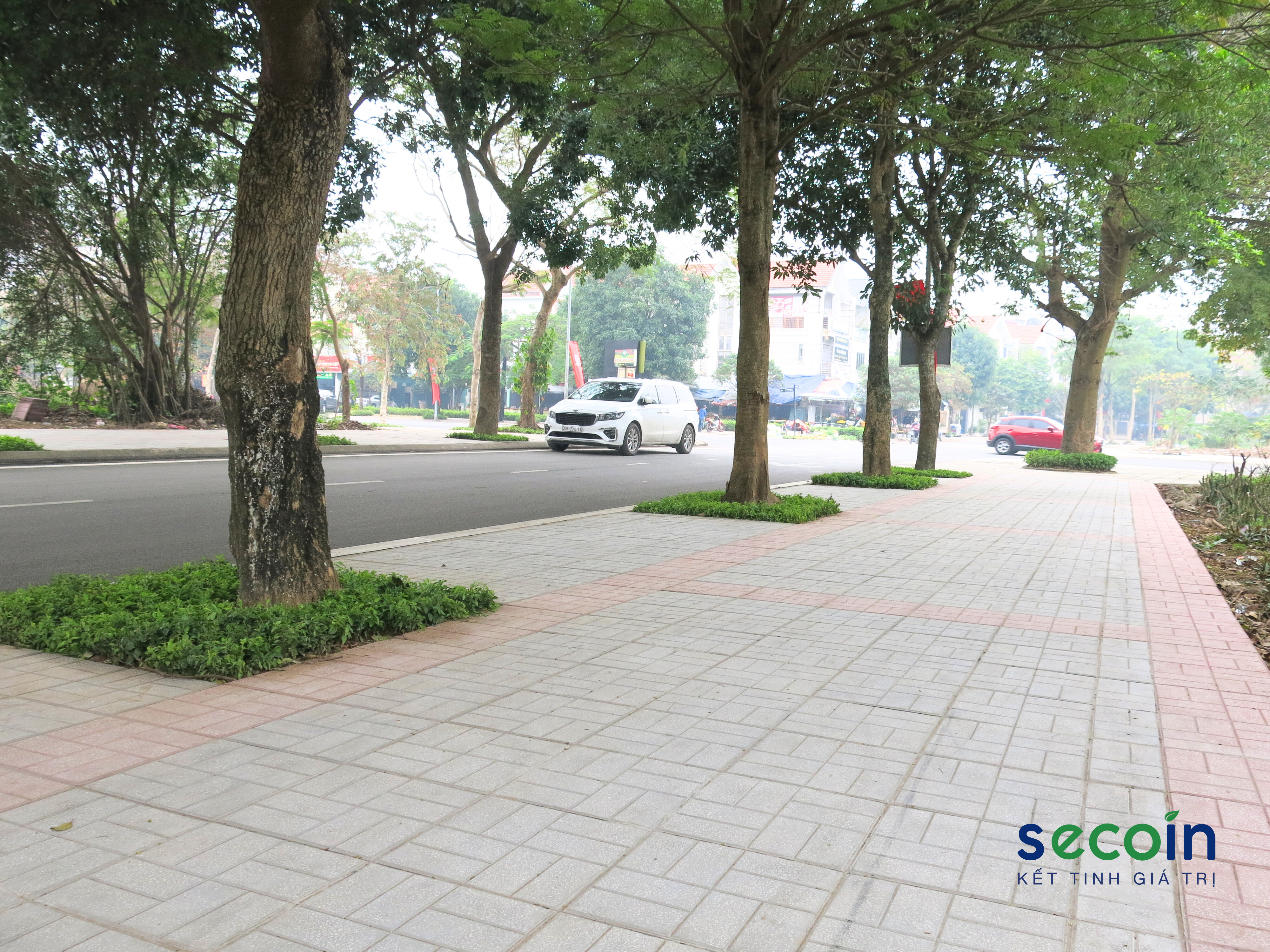 Gạch Terrazzo ngoài trời Secoin được lựa chọn sử dụng tại Khu đô thị Đặng Xá Gia Lâm – Hà Nội.