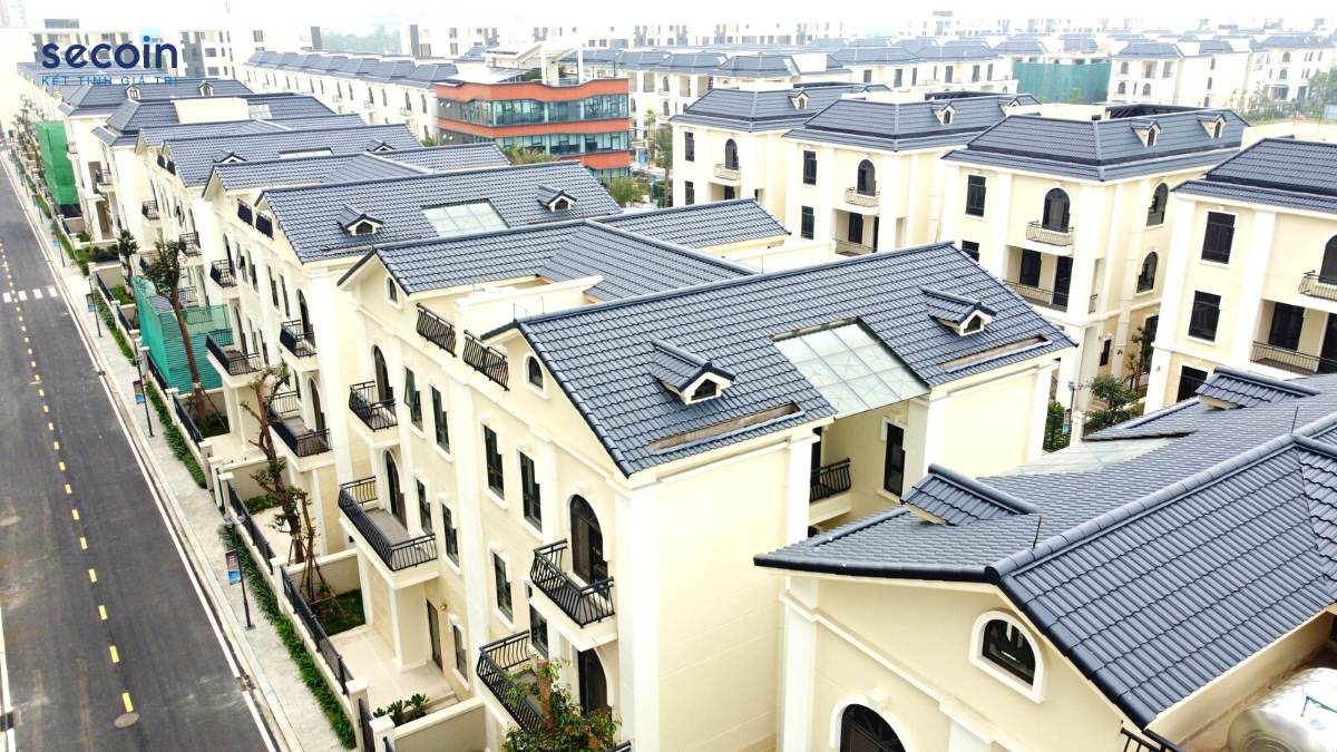 Ngói sóng tròn Secoin tại Khu đô thị cao cấp Tây Hồ Tây Starlake K5-Villa, Hà Nội