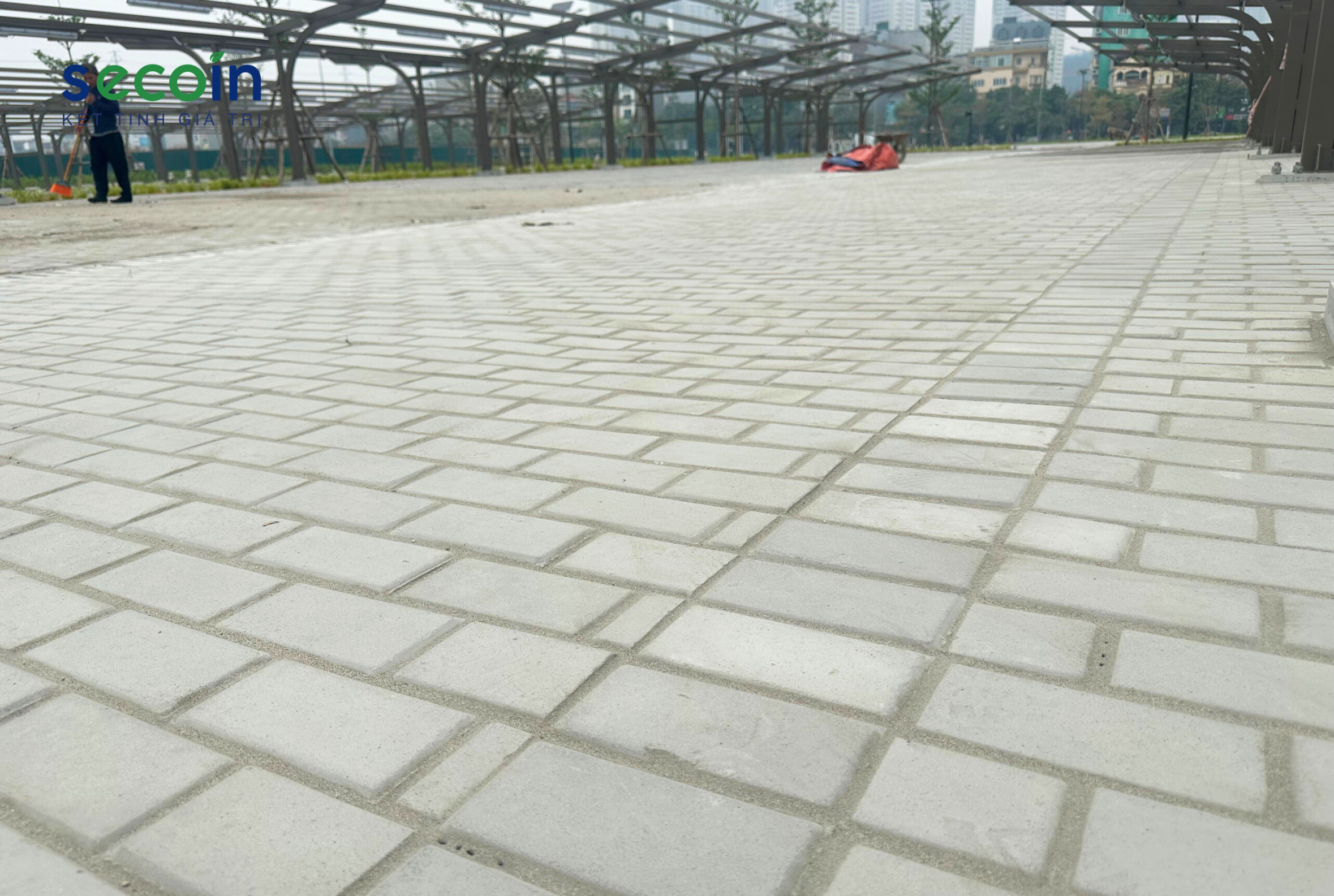 Gạch lát tự chèn Khu đô thị ParkCity Hanoi