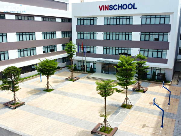 Gạch Terrazzo ngoài trời Secoin tại VinSchool trong Khu đô thị Vinhomes OceanPark, Gia Lâm, Hà Nội