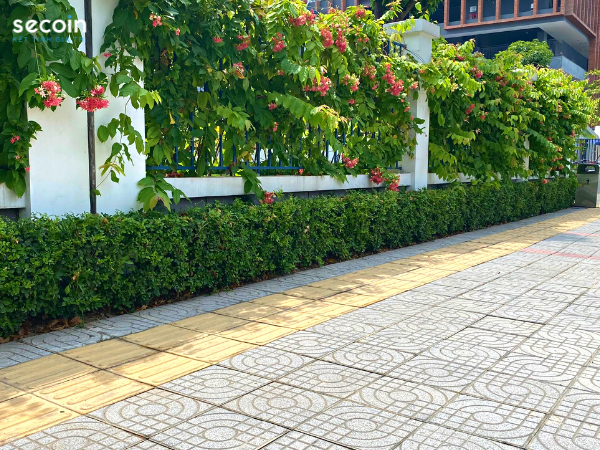 Gạch Terrazzo ngoài trời Secoin tại VinSchool trong Khu đô thị Vinhomes OceanPark, Gia Lâm, Hà Nội