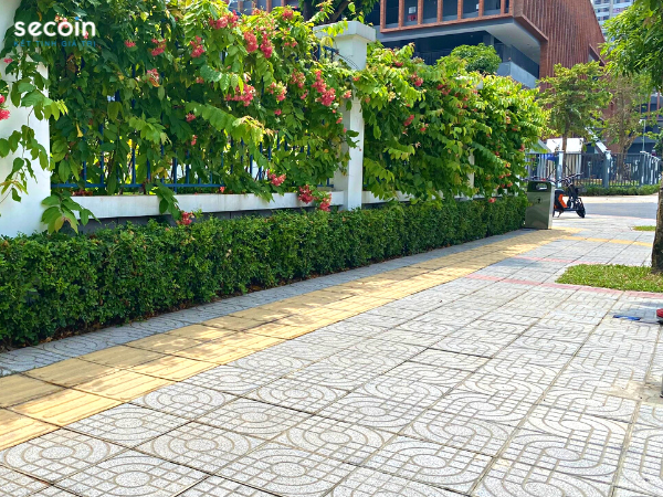 Gạch Terrazzo ngoài trời Secoin tại VinSchool trong Khu đô thị Vinhomes OceanPark, Gia Lâm, Hà Nội