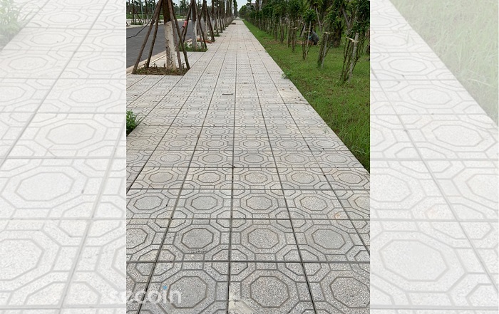Gạch Terrazzo ngoài trời Secoin tại Khu đô thị Hòa Phát