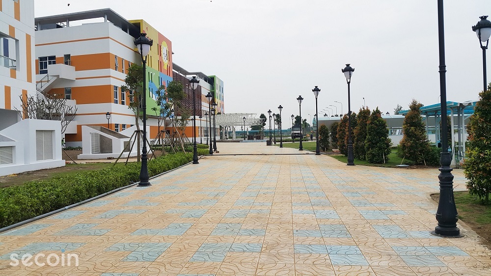 Gạch Terrazzo ngoài trời Secoin tại Bệnh Viện Nhi Đồng Thành Phố