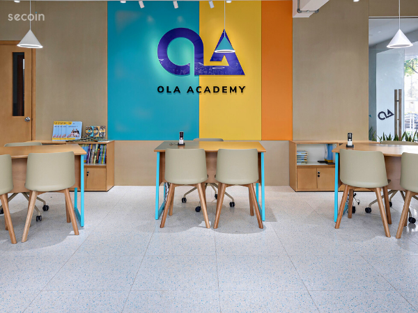 Gạch Terrazzo nội thất Secoin tại Hệ thống Trung Tâm Anh Ngữ ILA, OLA Academy