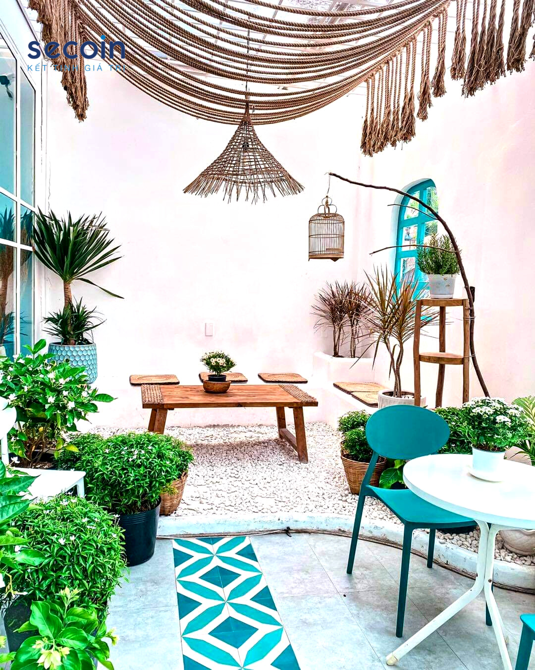 Gạch bông cao cấp Secoin tại Le Ciel Cafe, TP Hồ Chí Minh