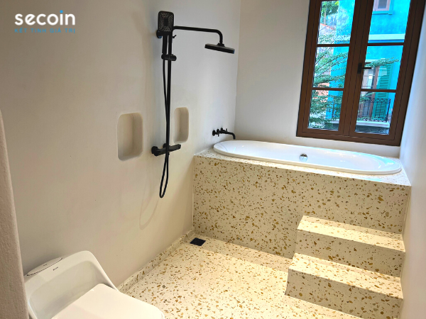 Gạch Terrazzo nội thất Secoin tại Lotus Home Cafe, Phú Quốc Kiên Giang