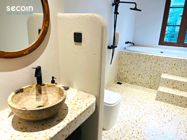 Gạch Terrazzo nội thất Secoin tại Lotus Home Cafe, Phú Quốc Kiên Giang