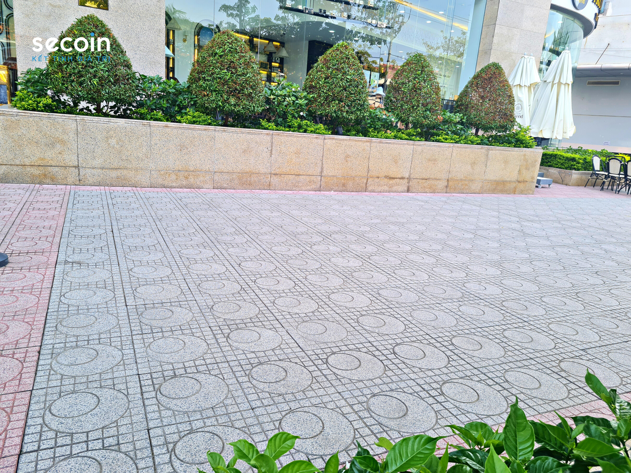 Gạch Terrazzo ngoài trời Secoin tại Vincom Plaza Long Xuyên, An Giang