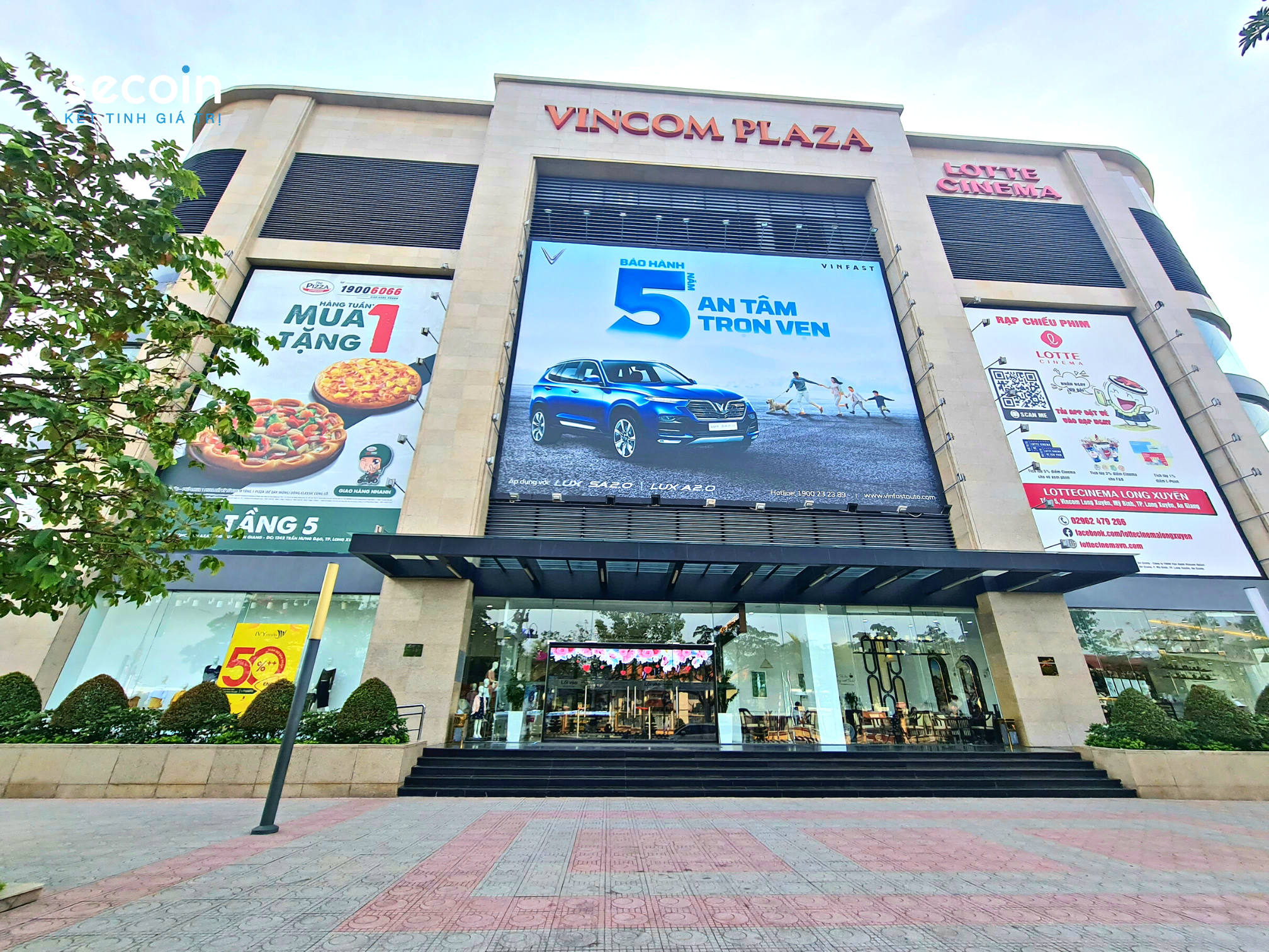 Gạch Terrazzo ngoài trời Secoin tại Vincom Plaza Long Xuyên, An Giang