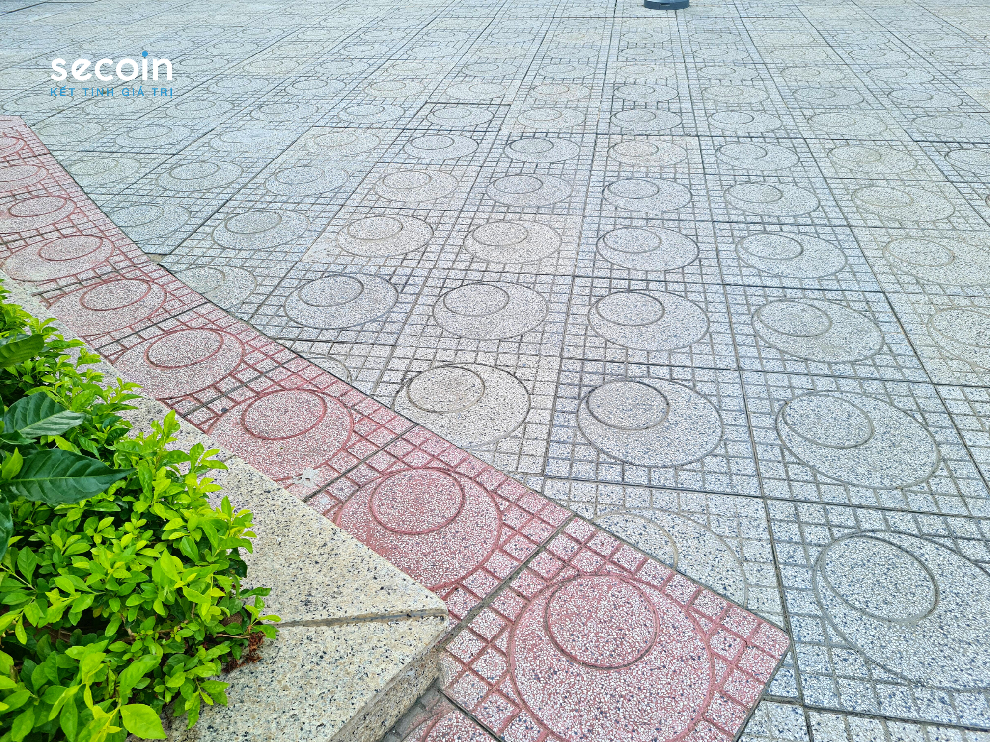 Gạch Terrazzo ngoài trời Secoin tại Vincom Plaza Long Xuyên, An Giang