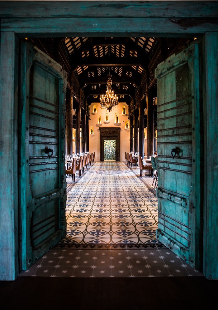 Gạch bông Secoin tại Nhà hàng Camp Lucy, Texas, Mỹ