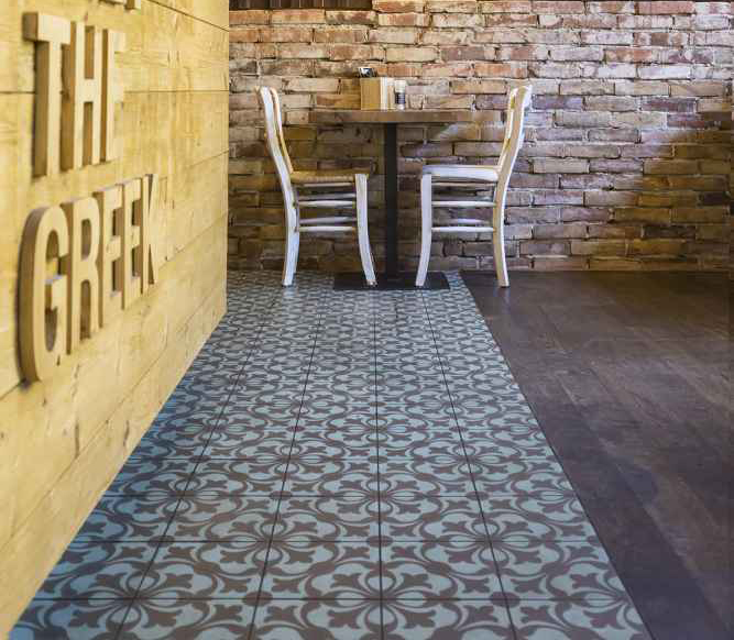 Gạch bông Secoin tại Nhà hàng Meet The Greek, Áo