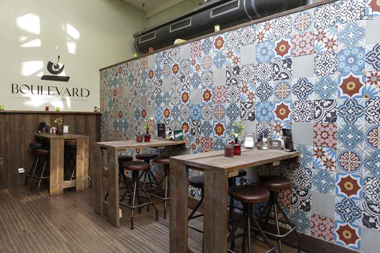 Gạch bông Secoin tại Nhà hàng Boulevard Cerveceria tại Hà Lan