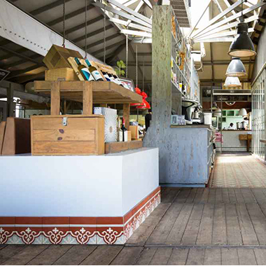 Gạch bông Secoin tại Nhà hàng Osteria Rosso trong khu phức hợp Trupial Hotel & Casino, Hà Lan