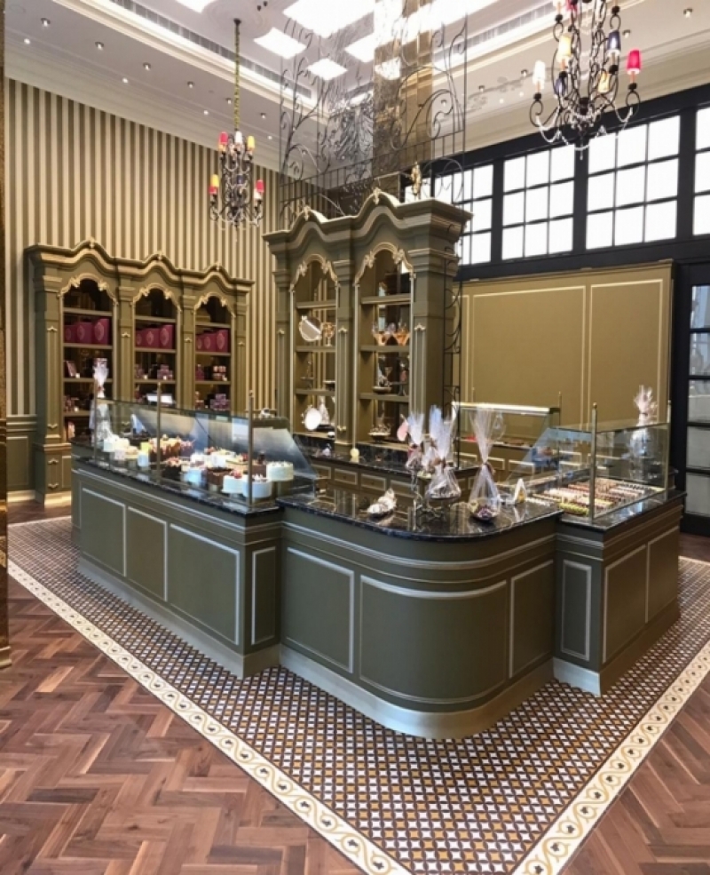 Gạch bông Secoin tại Tiệm bánh Lilou Artisan Patisserie tại Ả Rập Saudi