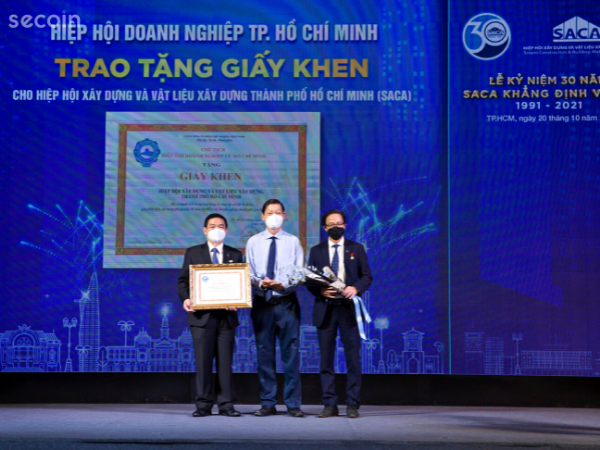 Lễ Kỷ niệm 30 năm thành lập Hiệp Hội Xây Dựng và Vật Liệu Xây Dựng TP.HCM (SACA)