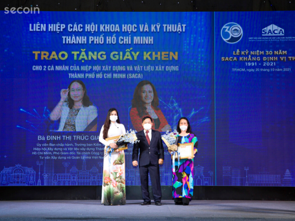 Lễ Kỷ niệm 30 năm thành lập Hiệp Hội Xây Dựng và Vật Liệu Xây Dựng TP.HCM (SACA)