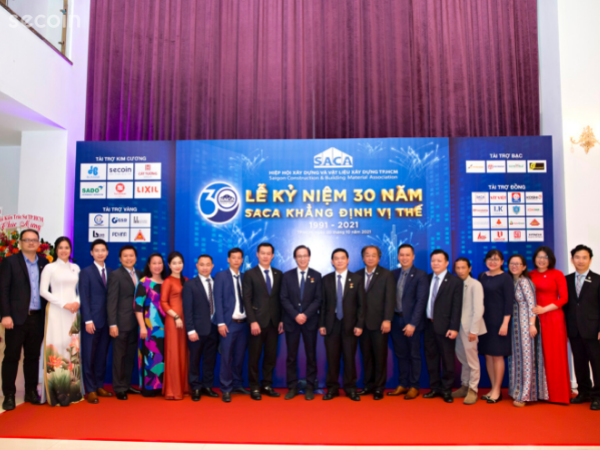 Lễ Kỷ niệm 30 năm thành lập Hiệp Hội Xây Dựng và Vật Liệu Xây Dựng TP.HCM (SACA)
