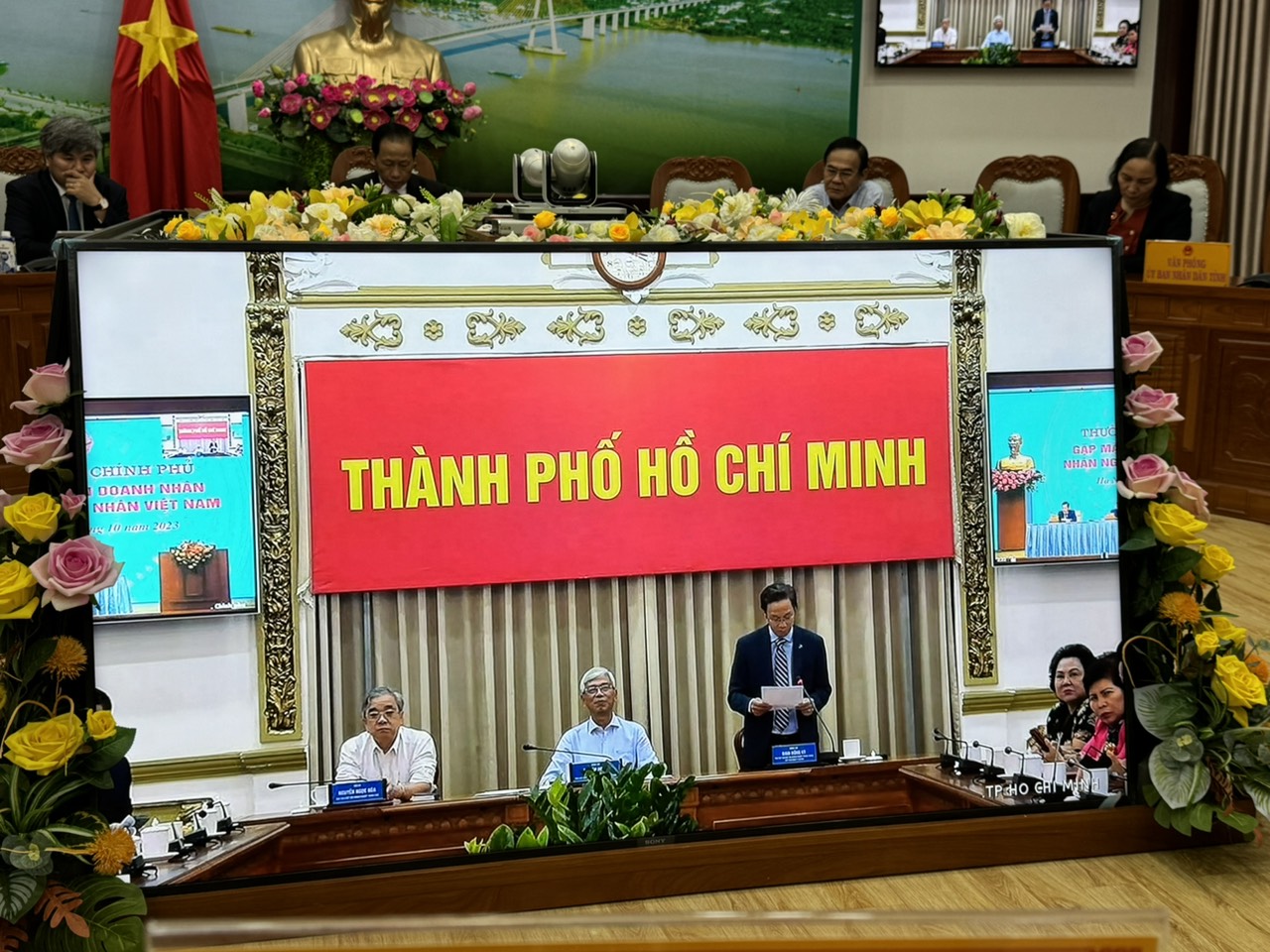 Ông Đinh Hồng Kỳ - Chủ tịch Secoin tham gia buổi gặp mặt giữa Thủ tướng Chính phủ và đại diện Doanh nhân Việt Nam