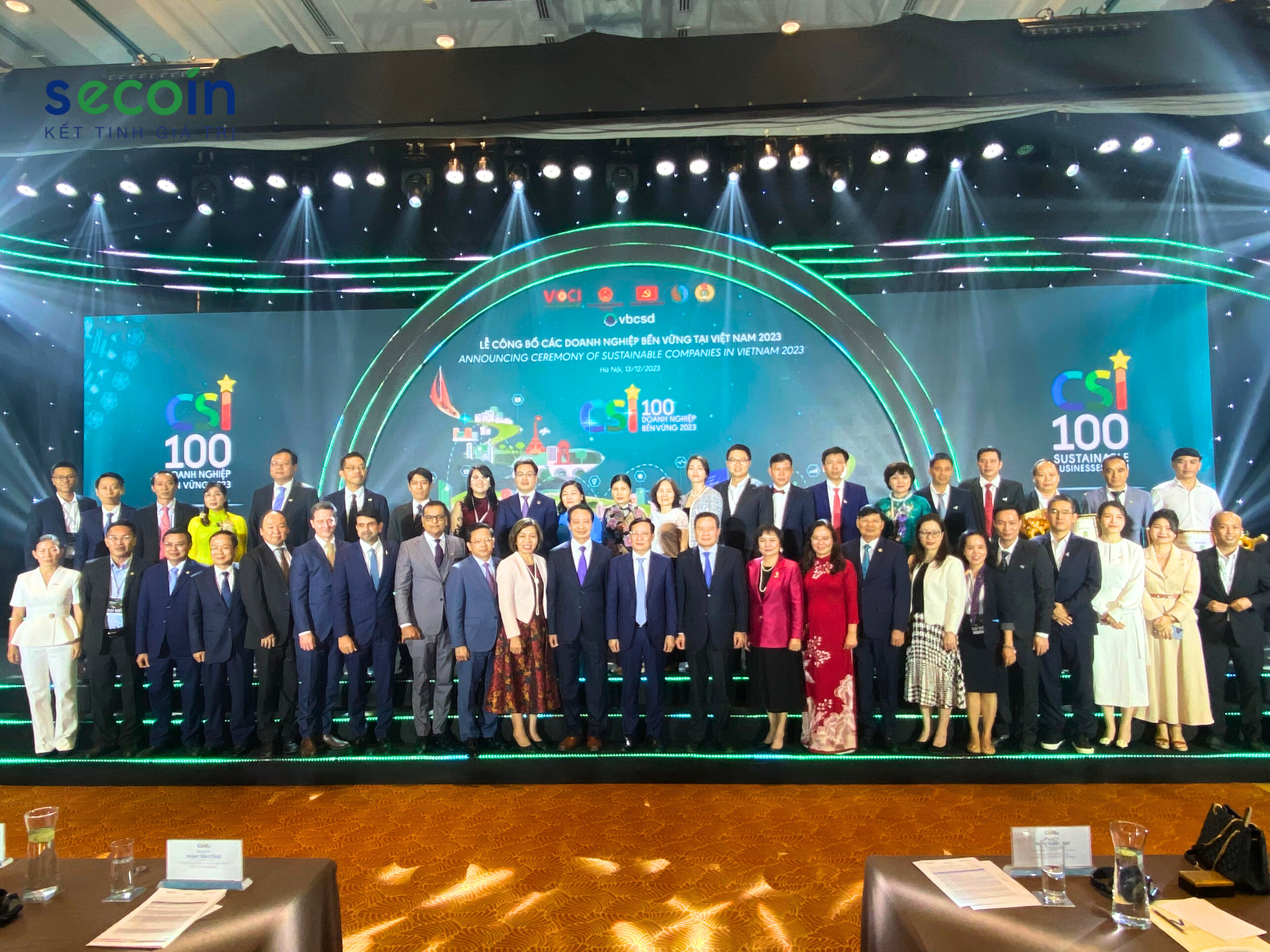 Secoin vinh dự được công nhận Top 10 Doanh nghiệp bền vững 2023 trong lĩnh vực sản xuất