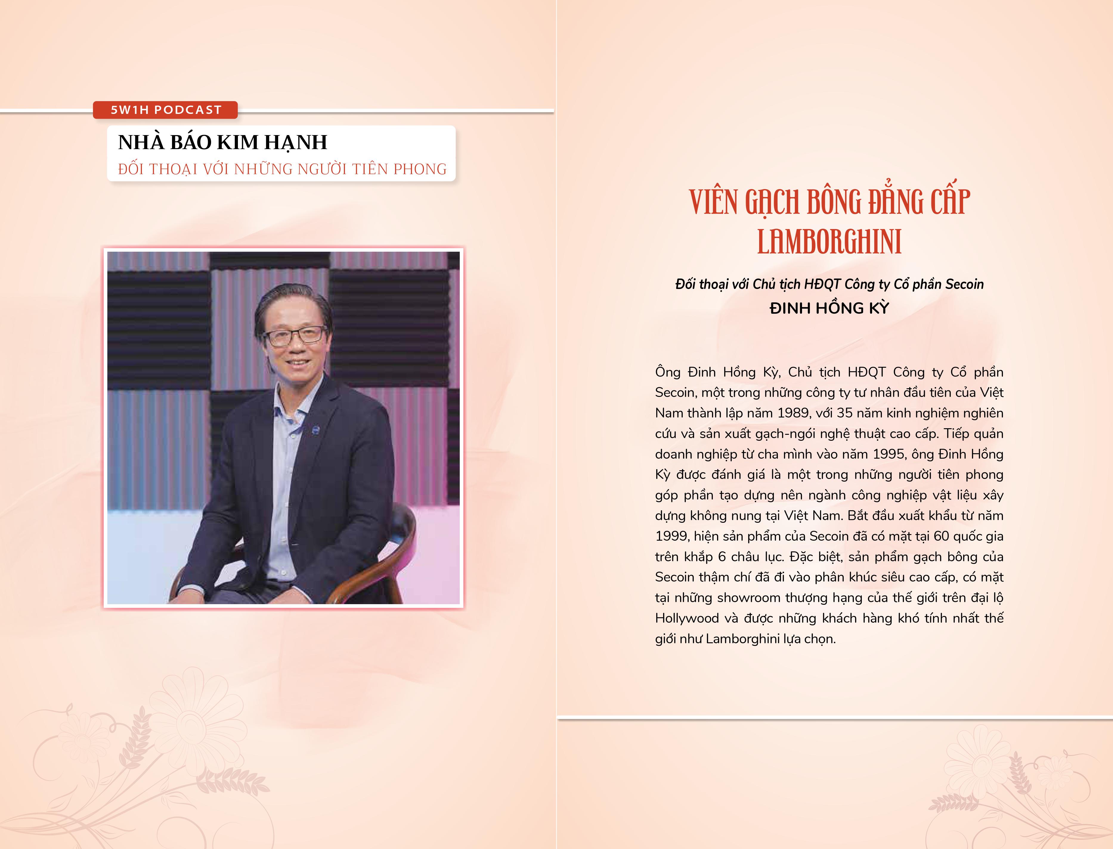 Đối thoại với những người tiên phong - cùng nhà báo Kim Hạnh và Ông Đinh Hồng Kỳ, Chủ tịch Secoin