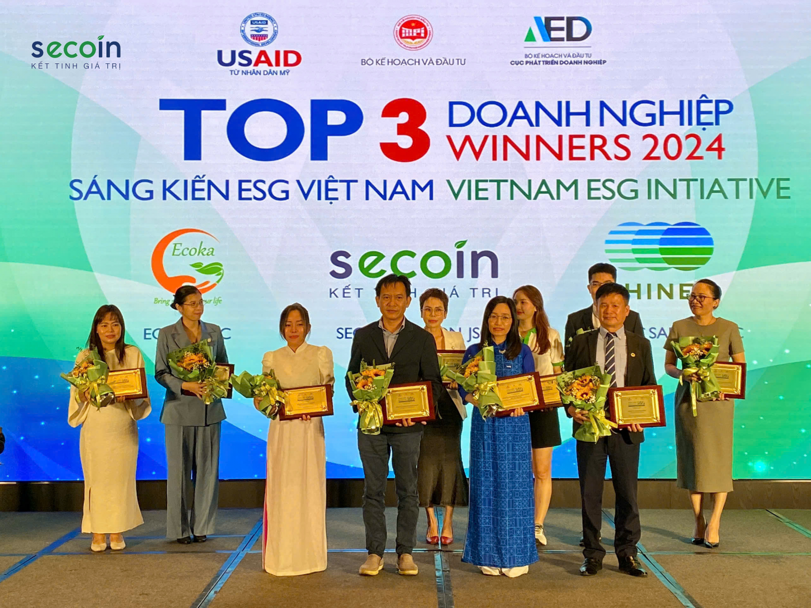 Secoin won the Top 3 of Vietnam ESG Initiative Awards 2024