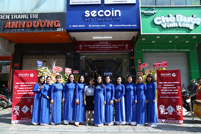 Secoin khai trương showroom 2 trưng bày gạch ngói nghệ thuật tại Quận 10, TP HCM