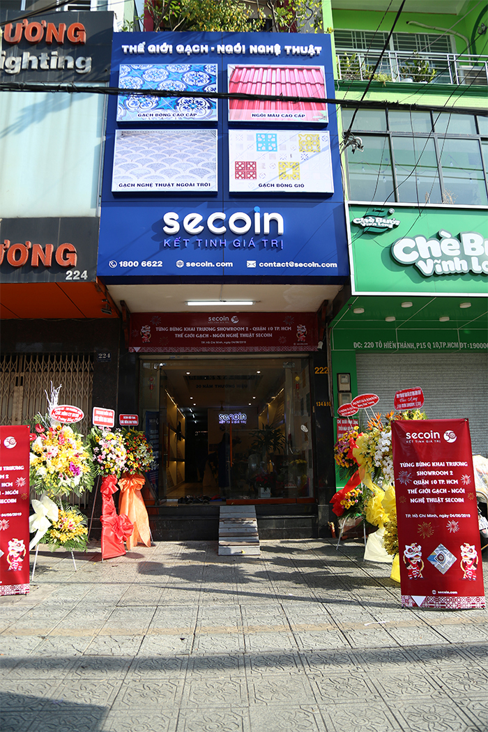 Secoin khai trương showroom 2 trưng bày gạch ngói nghệ thuật tại Quận 10, TP HCM