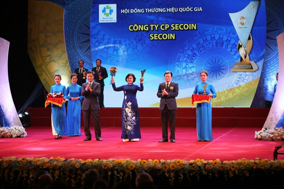 Secoin tiếp tục vinh dự được Chính Phủ công nhận là Thương hiệu Quốc Gia 2018 - 2020