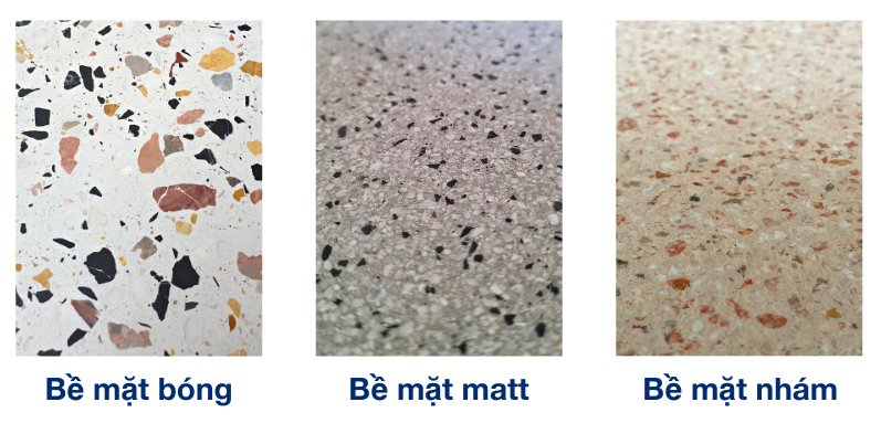 Bề mặt gạch Terrazzo nội thất: