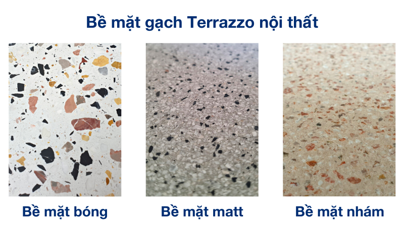 Bề mặt gạch Terrazzo nội thất